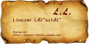 Linczer László névjegykártya