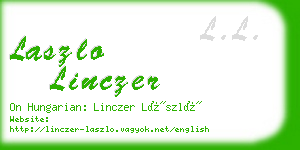 laszlo linczer business card